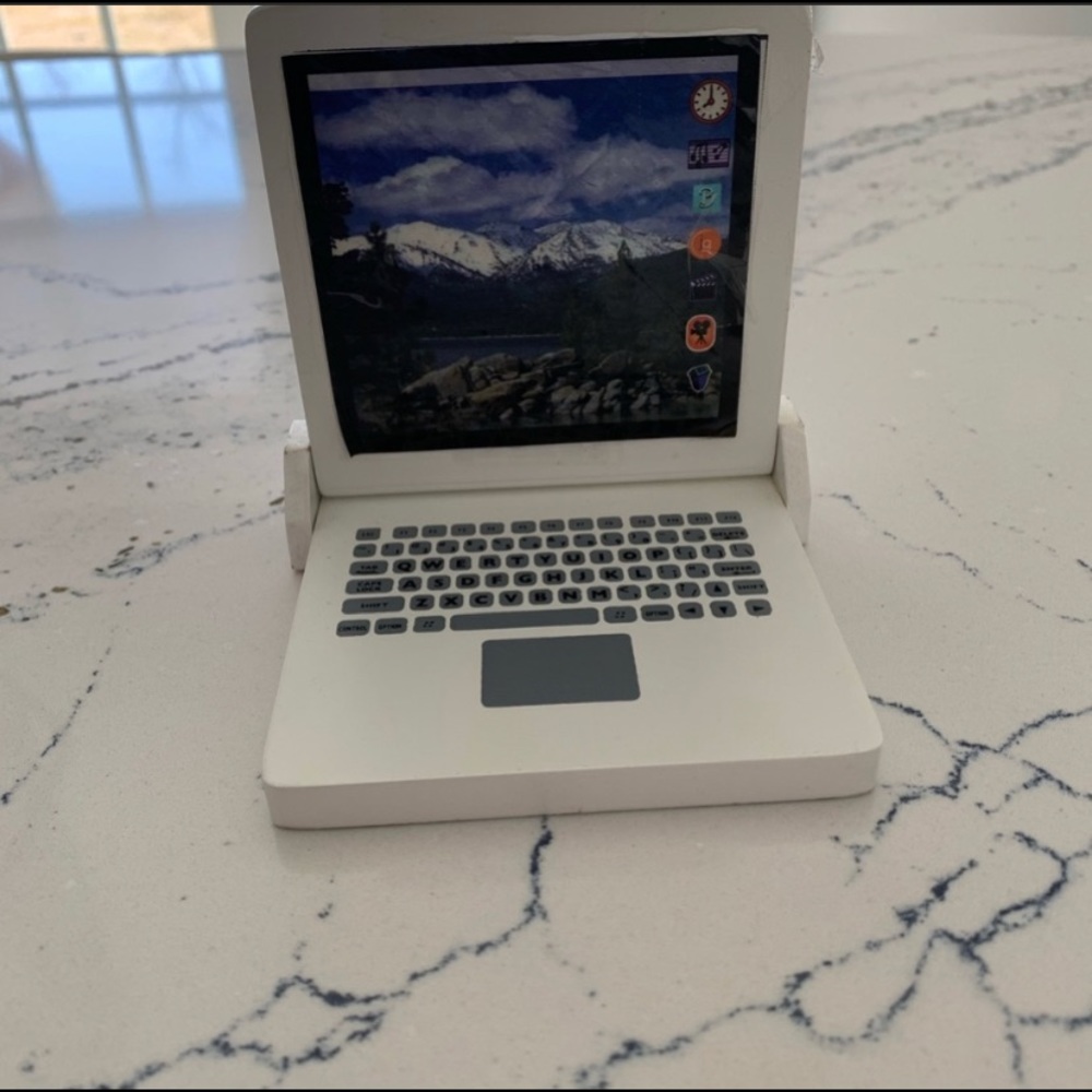 Laptop & chair